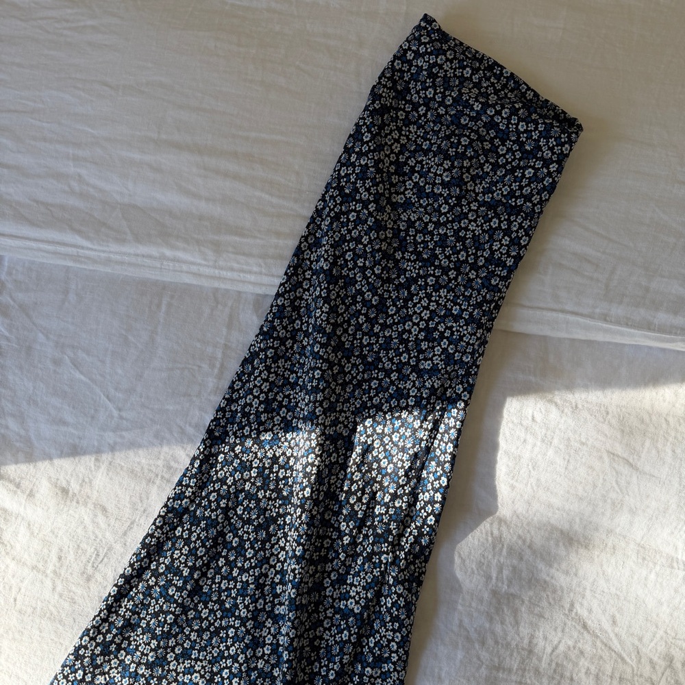 Matteau Navy Floral Maxi Dress